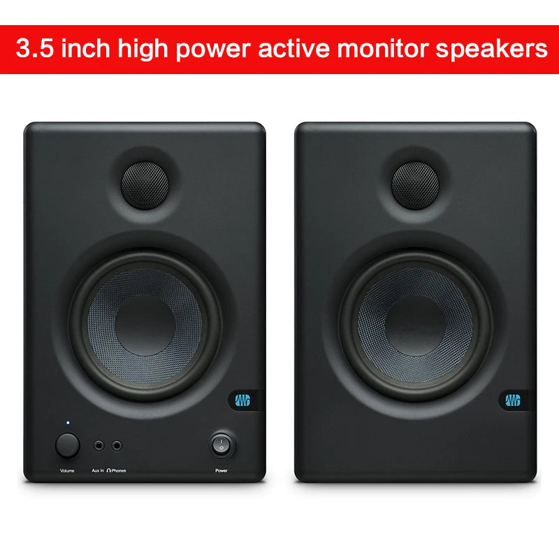 3.5 Inch High-power Monitor Speaker HiFi Professional Fever Recording Studio Active Desktop Home Audio Bluetooth TV Speaker DIY