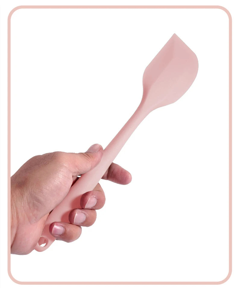 1Pcs Cream Cake Silicone Baking Spatula Scraper Non-stick Kitchen Butter Pastry Blenders Salad Mixer Batter Pies Cooking Tools