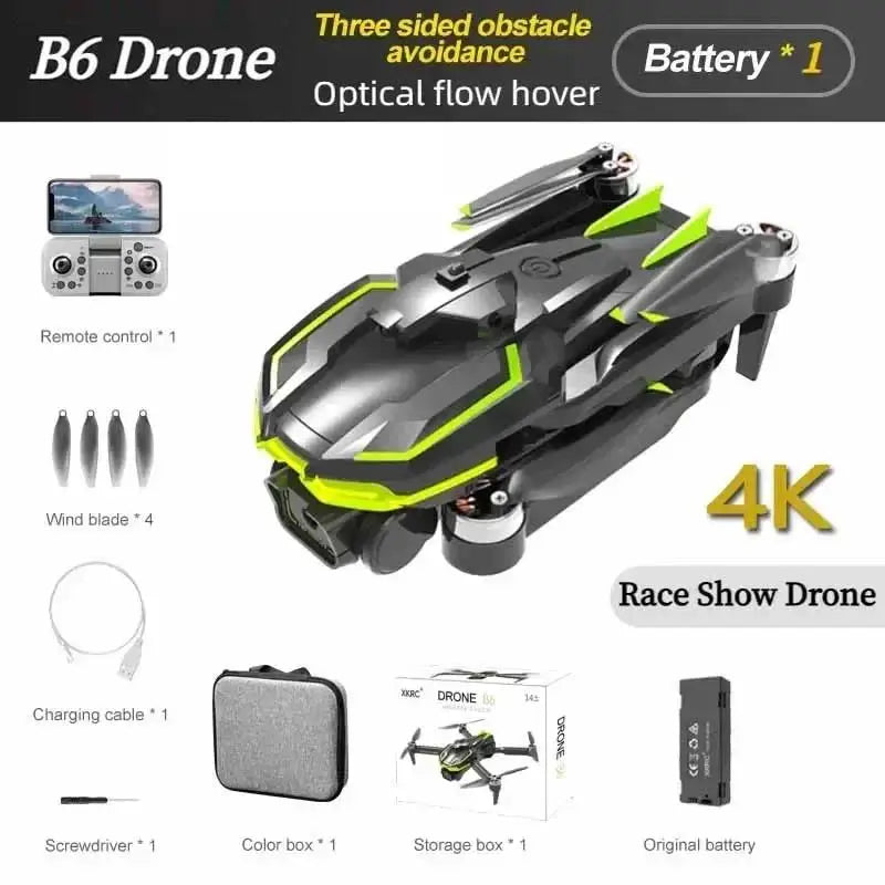 Top B6 Race Drone 5G 8K Dual Professional Aerial Photography HD Dual-Camera WIFI FPV Four-Axis Rc Quadcopter Toy UAV