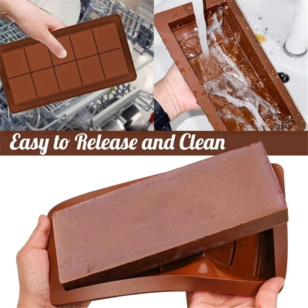 Silicone Chocolate Mold Break Apart Protein Candy Mould 3D DIY Biscuit Baking Tools Cake Decorating Mold