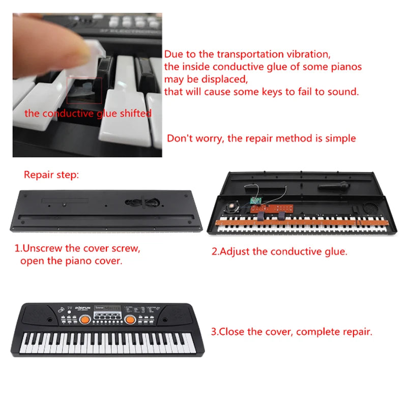 49 / 54 / 61 Keys Electronic Keyboard Piano Digital Music Key Board with USB Cable Teclado Electronic Organ