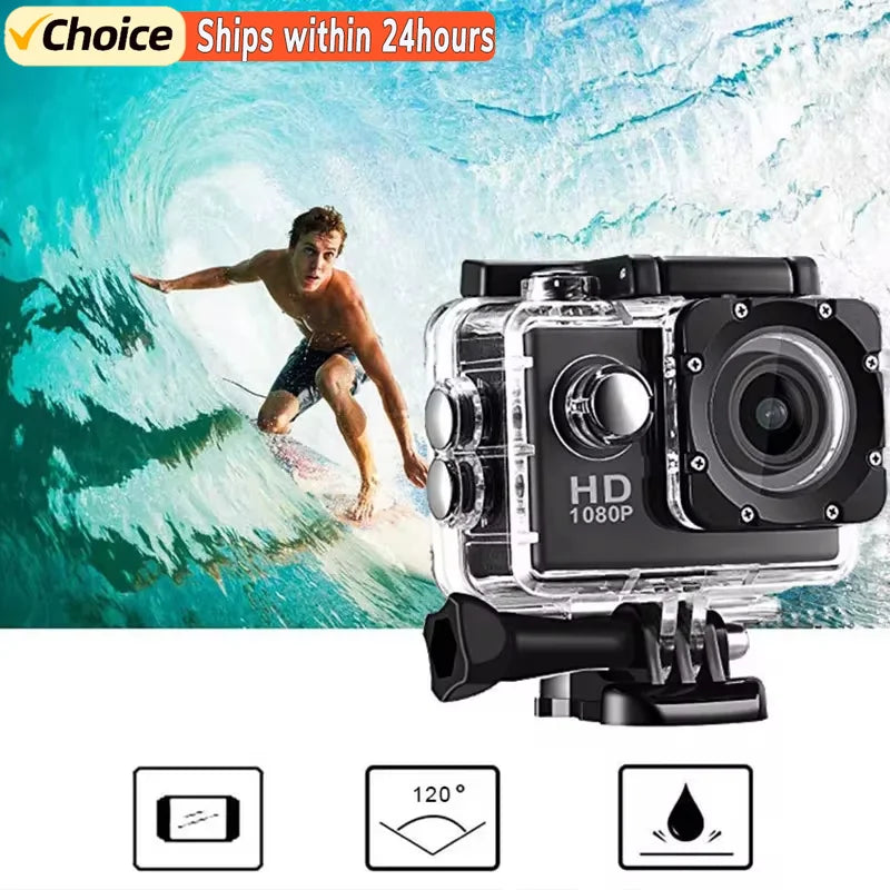 4K Action Camera 1080P/30FPS WiFi 2.0" 170D Underwater Waterproof Helmet Video Recording Camera Sports Cameras Outdoor Mini Cam