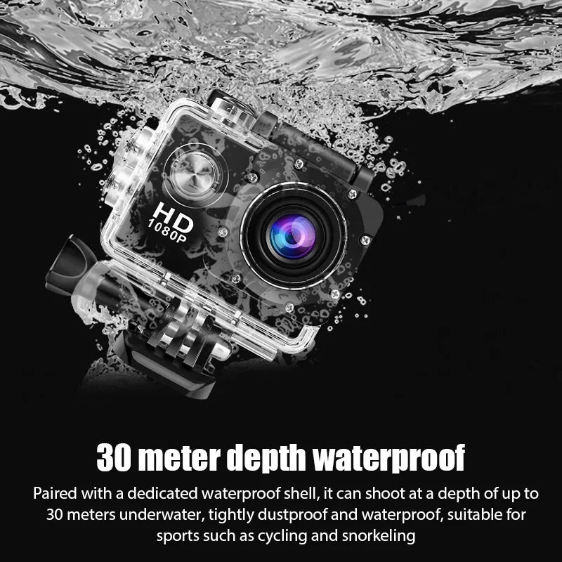 4K Action Camera 1080P/30FPS WiFi 2.0" 170D Underwater Waterproof Helmet Video Recording Camera Sports Cameras Outdoor Mini Cam